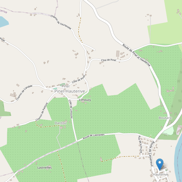 Carte des parkings à Pinel-Hauterive Thumbnail