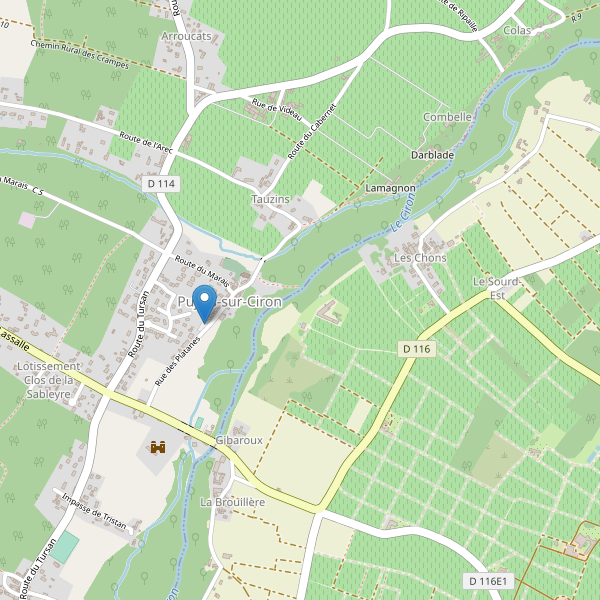 Carte des parkings à Pujols-sur-Ciron Thumbnail