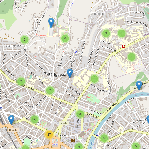 Thumbnail Carte des parkings à Périgueux