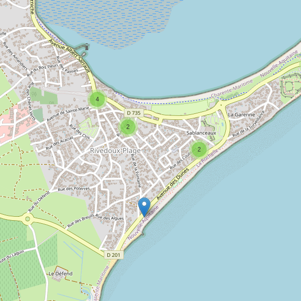 Carte des parkings à Rivedoux-Plage Thumbnail