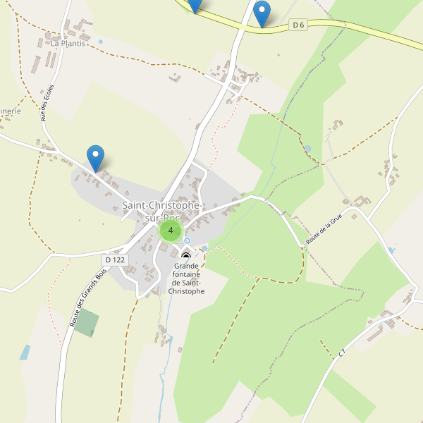 Carte des parkings à Saint-Christophe-sur-Roc Thumbnail