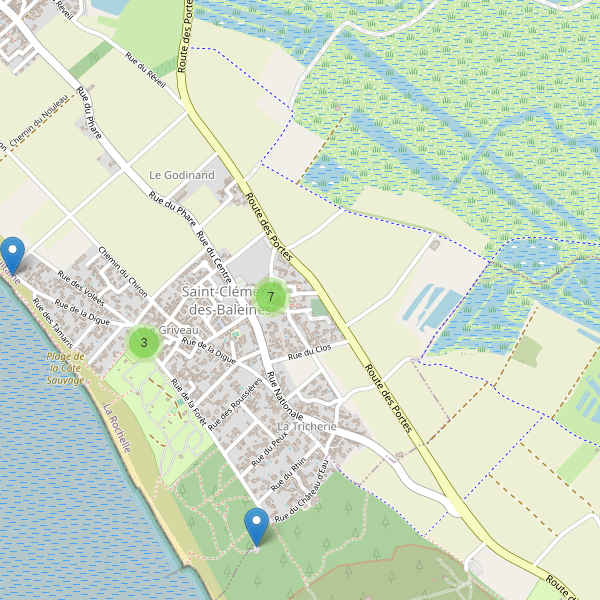 Carte des parkings à Saint-Clément-des-Baleines Thumbnail
