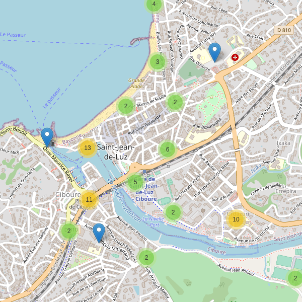 Thumbnail Carte des parkings à Saint-Jean-de-Luz