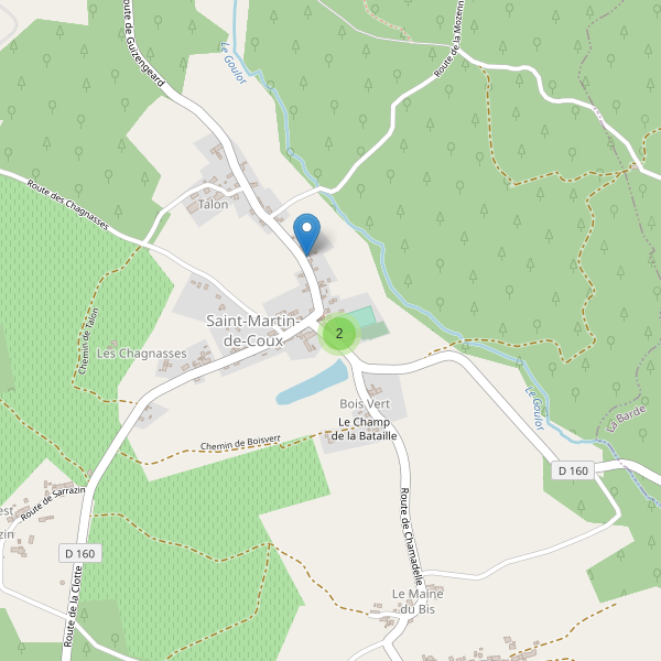Carte des parkings à Saint-Martin-de-Coux Thumbnail