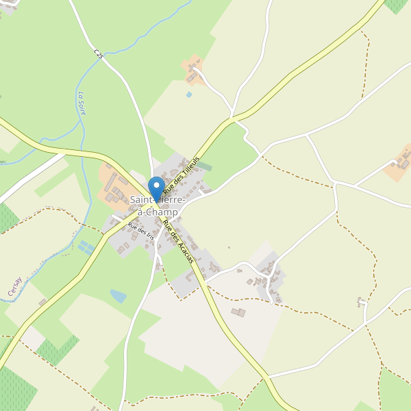 Carte des parkings à Saint-Pierre-à-Champ Thumbnail