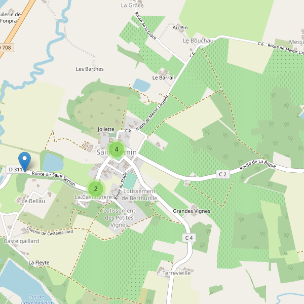 Carte des parkings à Saint-Sernin (Lot-et-Garonne) Thumbnail