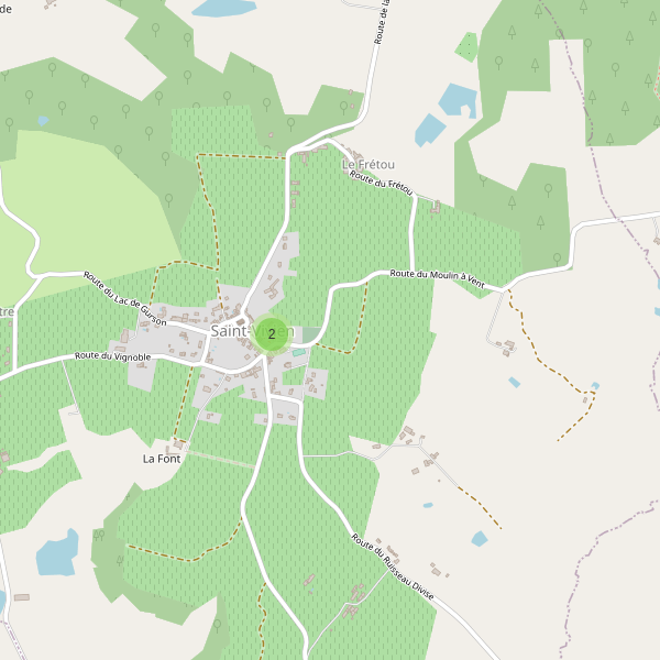 Carte des parkings à Saint-Vivien (Dordogne) Thumbnail