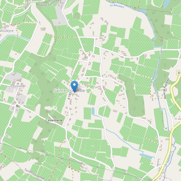 Carte des parkings à Sainte-Colombe (Gironde) Thumbnail