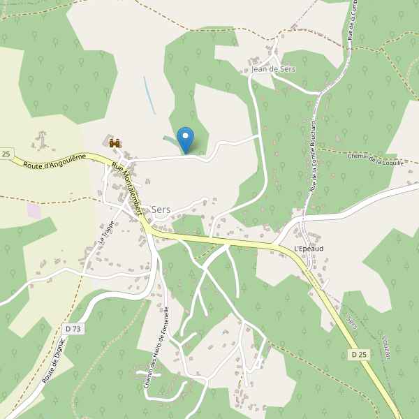 Carte des parkings à Sers (Charente) Thumbnail