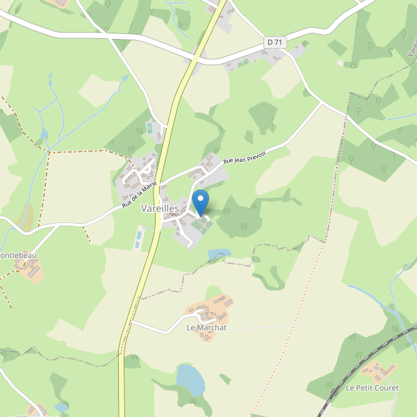 Carte des parkings à Vareilles (Creuse) Thumbnail