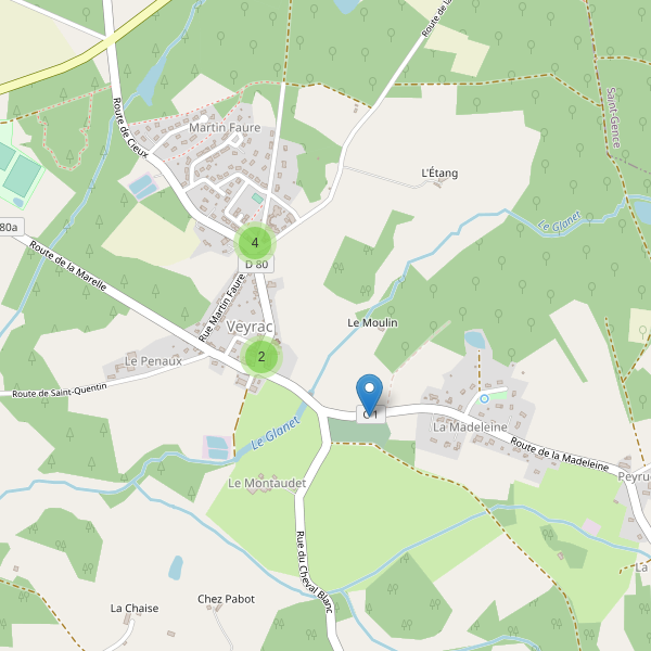 Carte des parkings à Veyrac Thumbnail