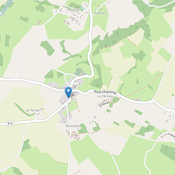 Carte des parkings à Villard (Creuse) Thumbnail