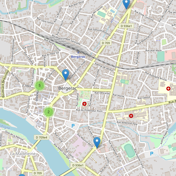 Carte des pharmacies à Bergerac Thumbnail