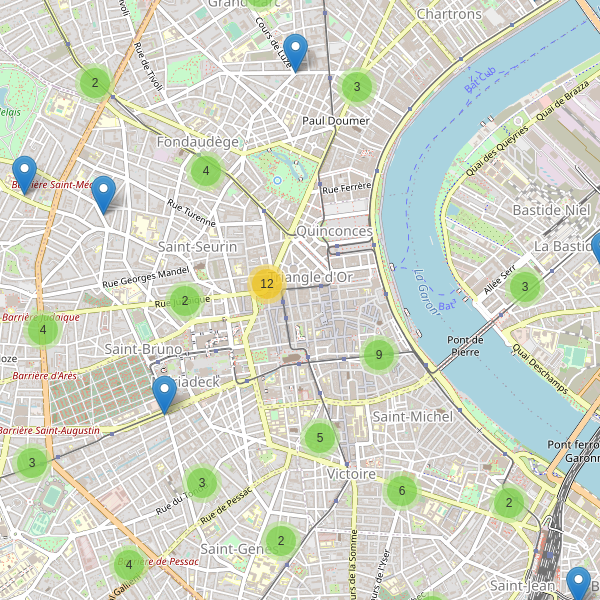 Carte des pharmacies à Bordeaux Thumbnail