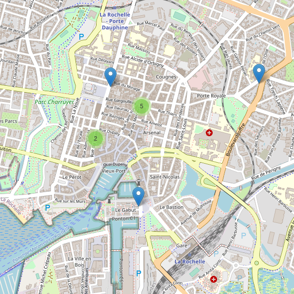 Carte des pharmacies à La Rochelle (Charente-Maritime) Thumbnail