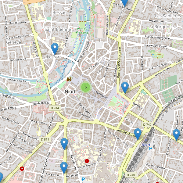 Carte des pharmacies à Niort Thumbnail