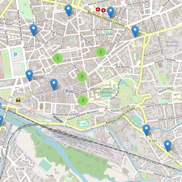 Carte des pharmacies à Pau Thumbnail