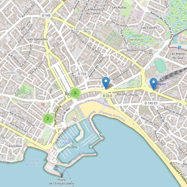 Thumbnail Carte des pharmacies à Royan