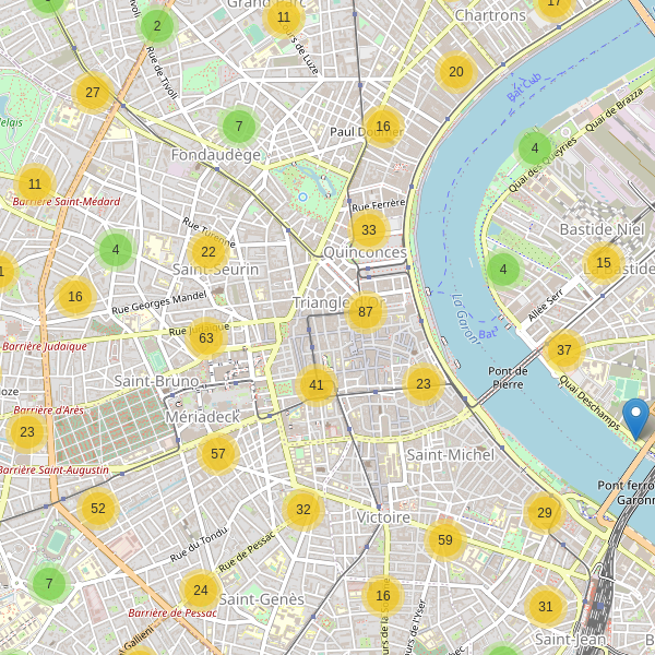 Carte des stationnement-velos à Bordeaux Thumbnail