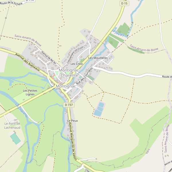 Carte des stationnement-velos à Montignac (Charente) Thumbnail
