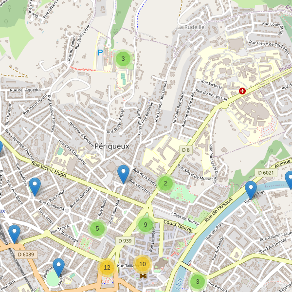 Carte des stationnement-velos à Périgueux Thumbnail
