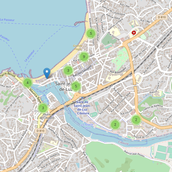 Carte des stationnement-velos à Saint-Jean-de-Luz Thumbnail