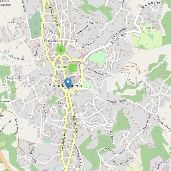 Carte des stationnement-velos à Sarlat-la-Canéda Thumbnail