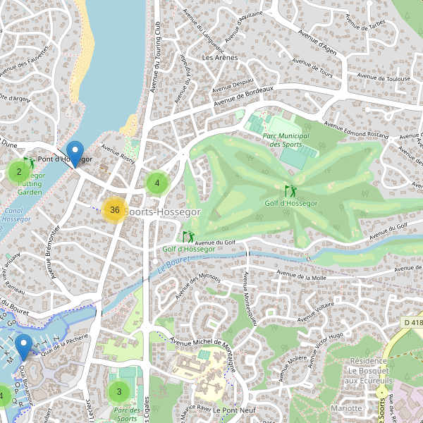 Carte des stationnement-velos à Soorts-Hossegor Thumbnail