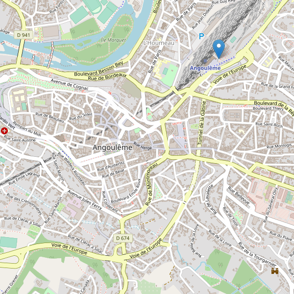 Carte des taxi à Angoulême Thumbnail