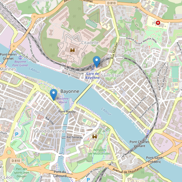 Carte des taxi à Bayonne Thumbnail
