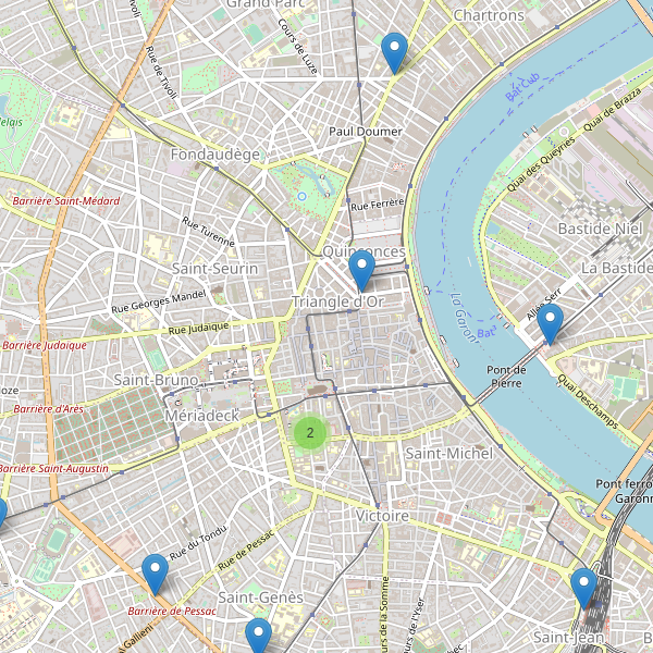 Carte des taxi à Bordeaux Thumbnail