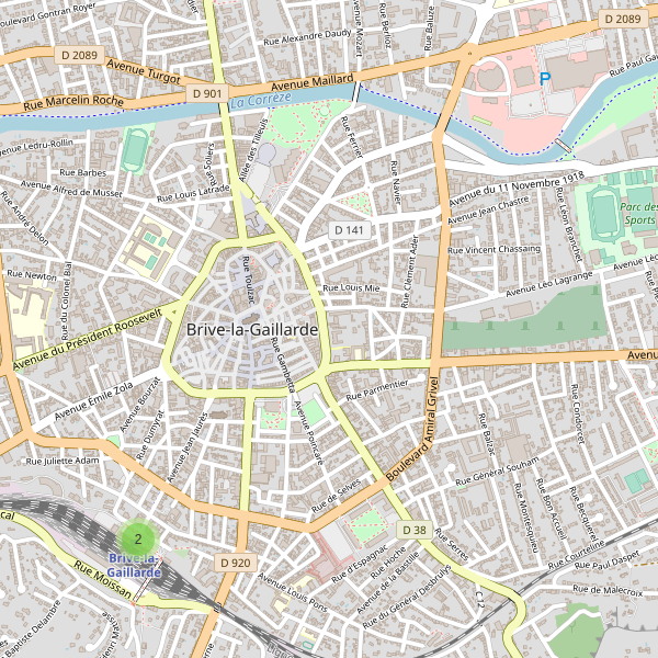 Carte des taxi à Brive-la-Gaillarde Thumbnail