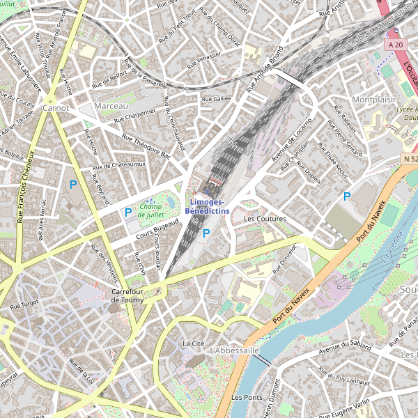 Carte des taxi à Limoges Thumbnail