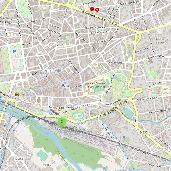 Carte des taxi à Pau Thumbnail