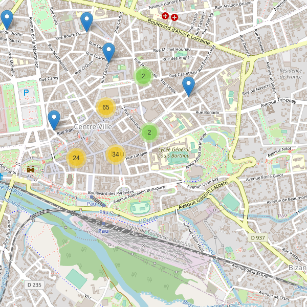 Carte des vetements à Pau Thumbnail