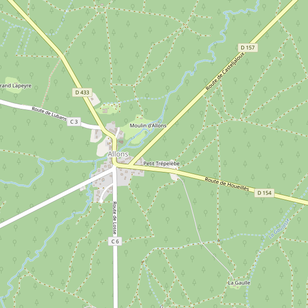Carte des cinemas à Allons (Lot-et-Garonne) Thumbnail