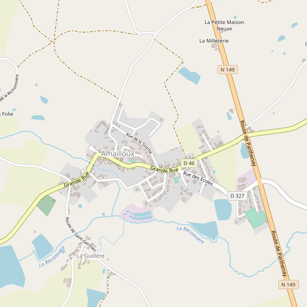 Carte des bedandbreakfast à Amailloux Thumbnail