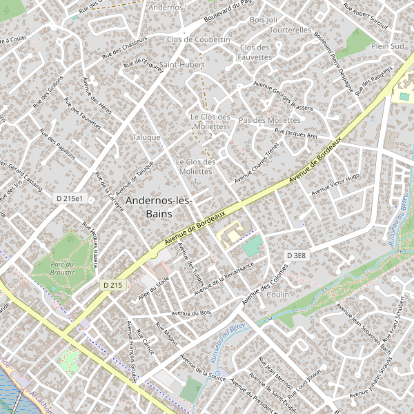 Carte des bibliotheques à Andernos-les-Bains Thumbnail