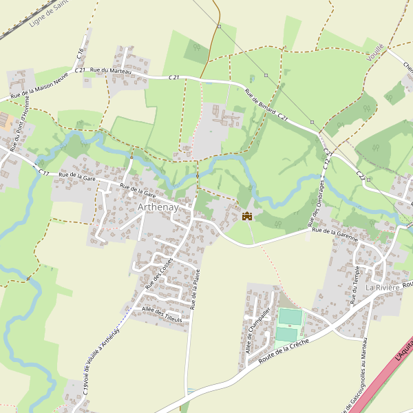 Carte des hotels à Arthenay Thumbnail