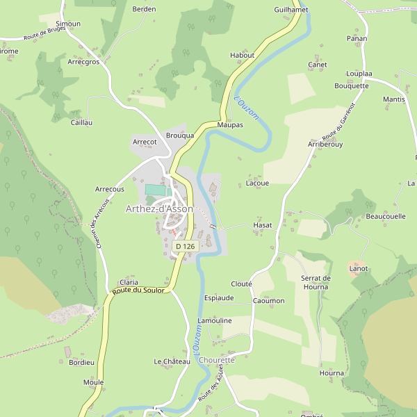 Carte des hotels à Arthez-d'Asson Thumbnail