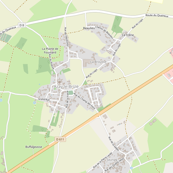 Carte des hotels à Azay-le-Brûlé Thumbnail