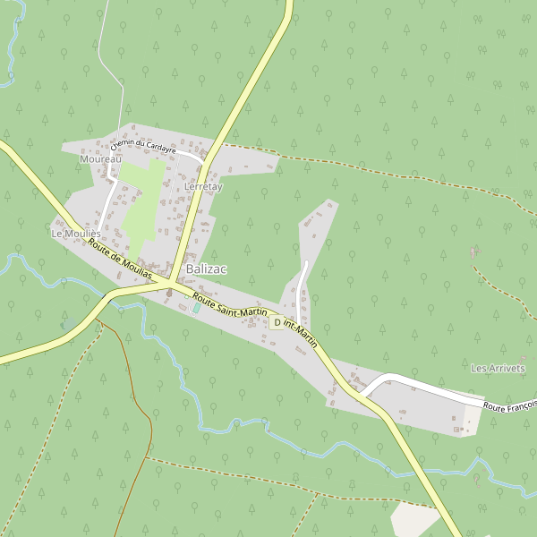 Carte des hotels à Balizac Thumbnail