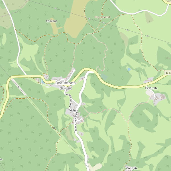 Carte des police à Beaumont-du-Lac Thumbnail