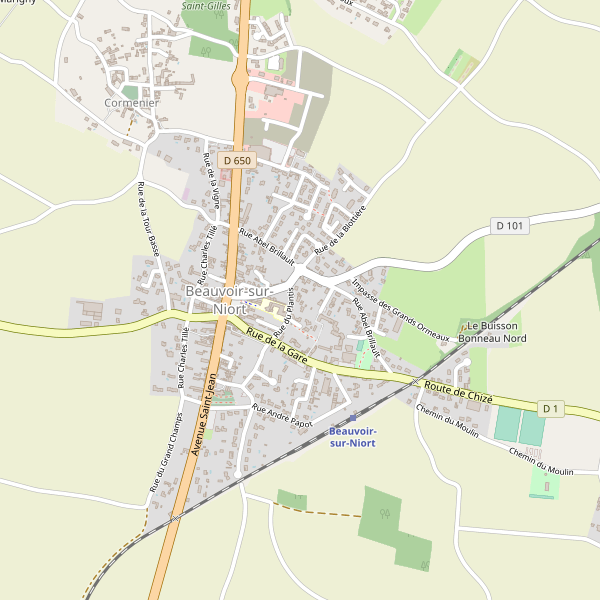 Plan de Beauvoir-sur-Niort Thumbnail