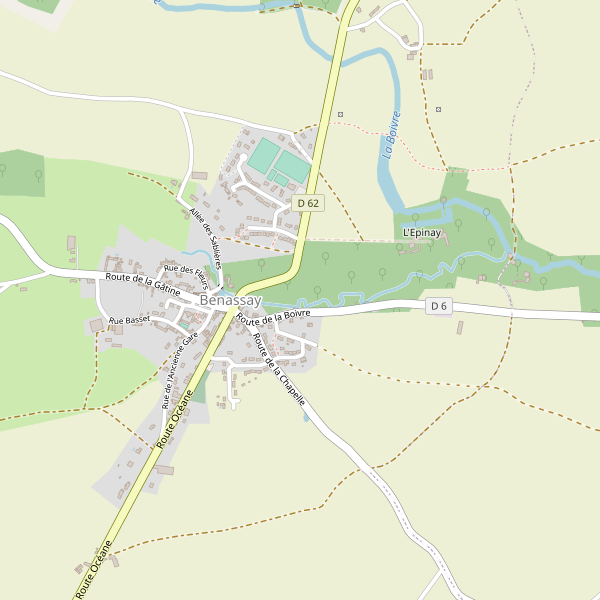 Carte des hotels à Benassay Thumbnail