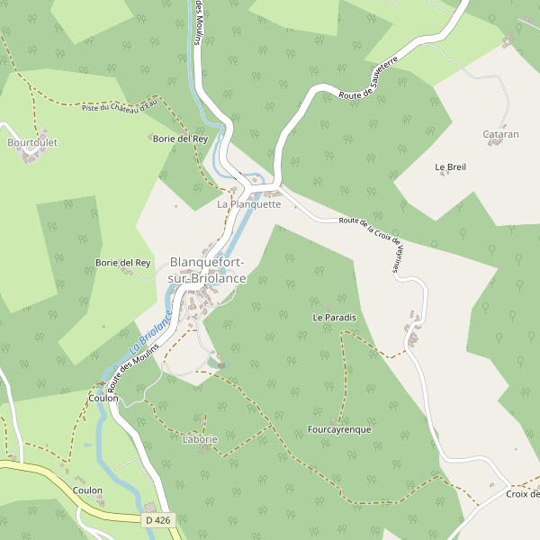 Carte des marches à Blanquefort-sur-Briolance Thumbnail