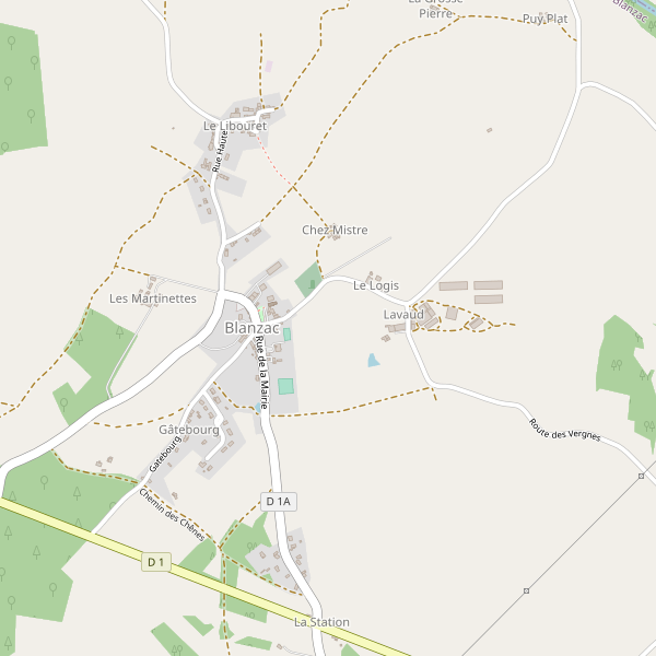 Carte des pharmacies à Blanzac (Haute-Vienne) Thumbnail