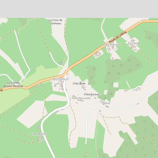 Carte des cafe à Bonneuil (Charente) Thumbnail