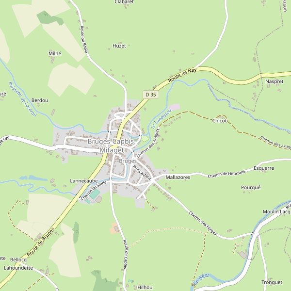 Carte des monuments à Bruges-Capbis-Mifaget Thumbnail