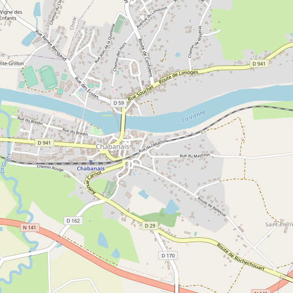 Carte des ecoles à Chabanais Thumbnail
